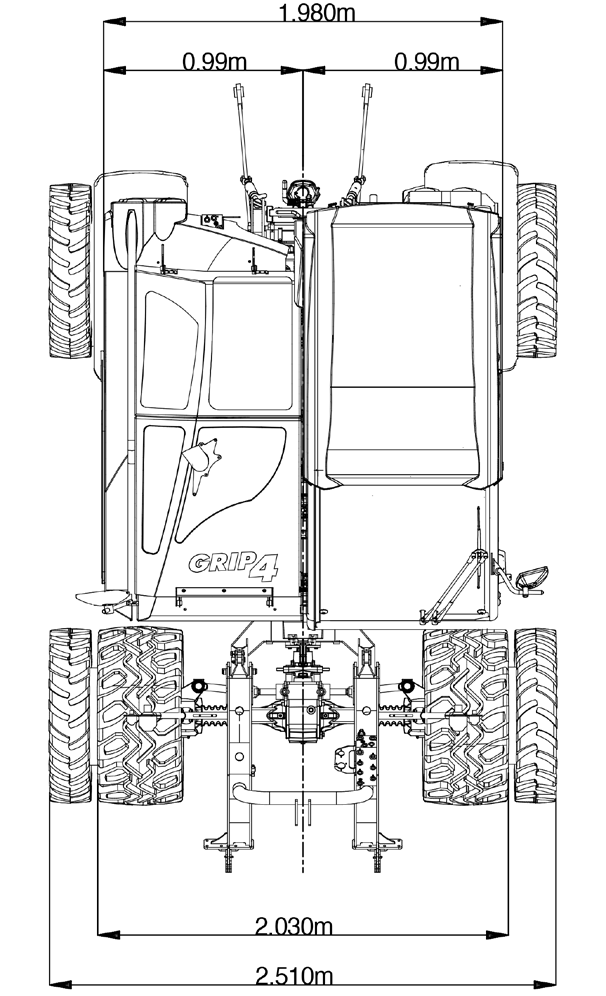 rozměry GRIP 4-75